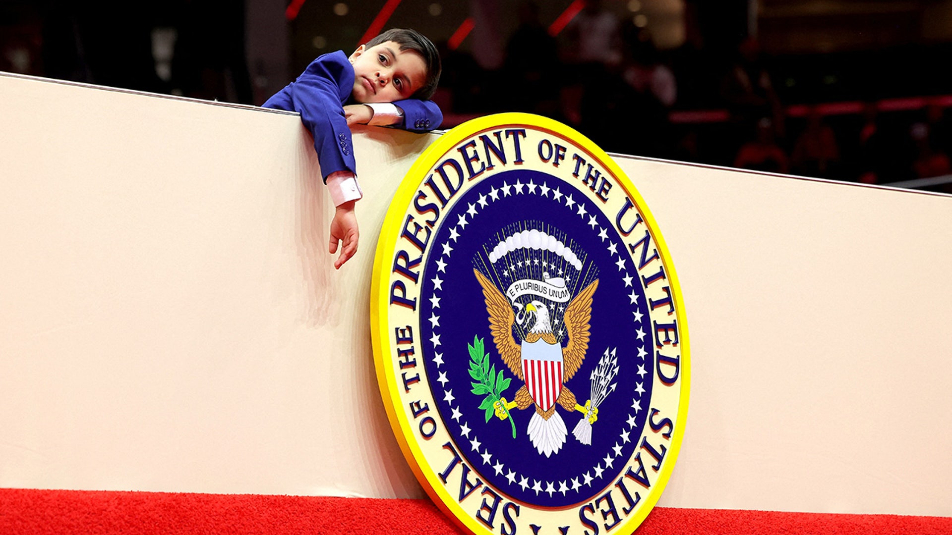 Vivek, son of U.S. Vice President J.D. Vance, attends the inaugural parade
