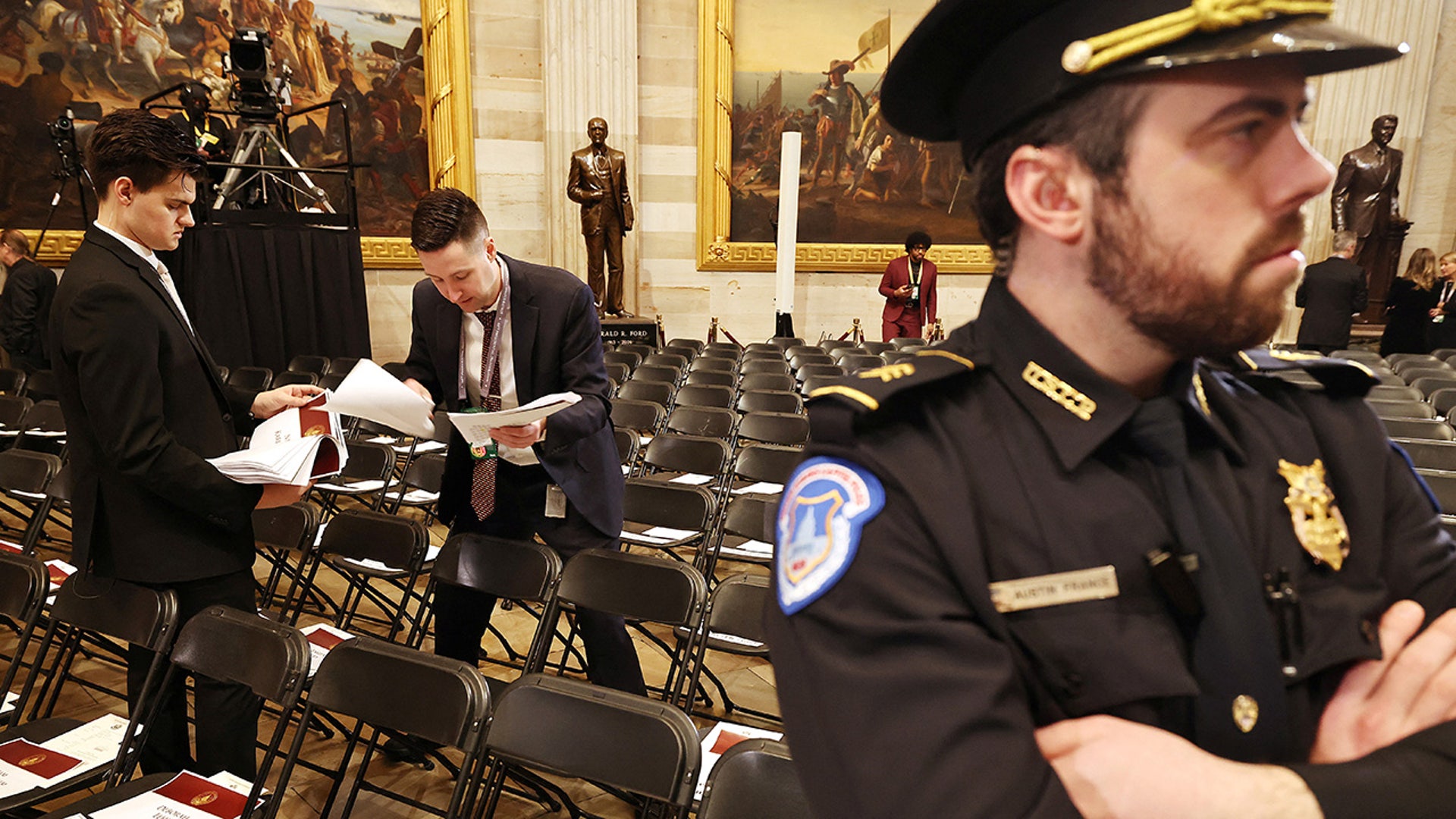 Staff hole   for the inauguration of U.S. President-elect Donald Trump