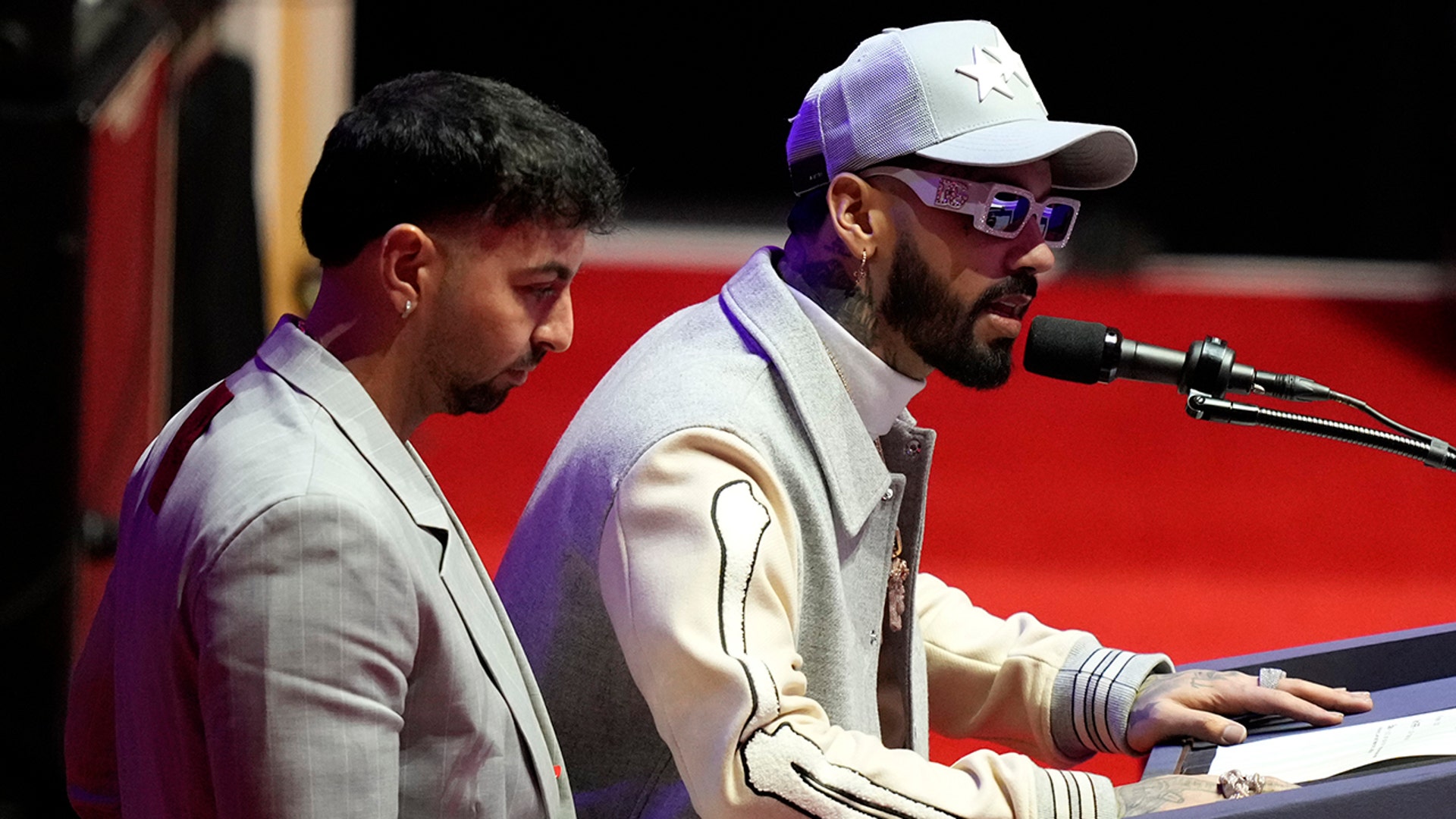 Justin Quiles speaks at Donald Trump inauguration event.