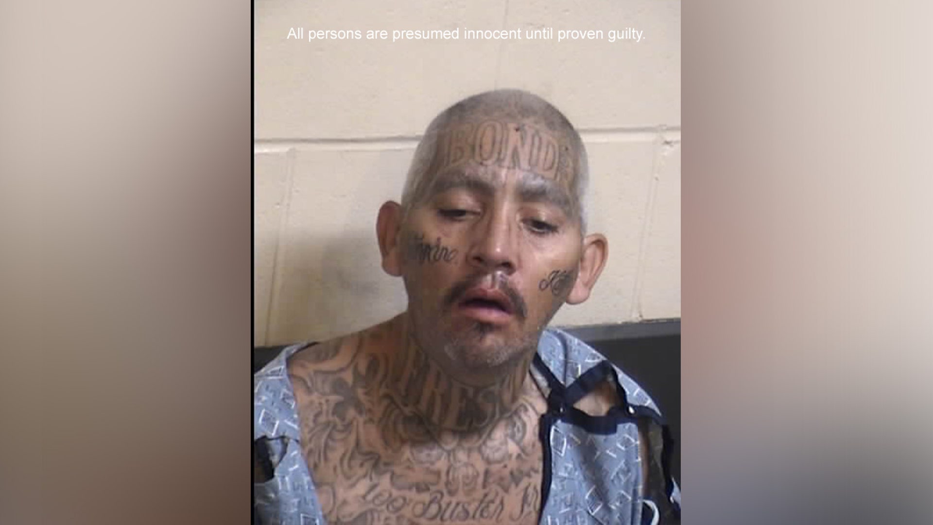 A mugshot of Robert Saldana