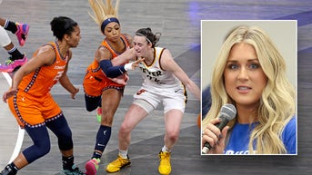 Riley Gaines tears into WNBA star for wearing anti-Trump shirt - Fox News