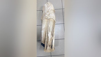 A 2,000-year-old statue is found abandoned in a garbage bag in Greece