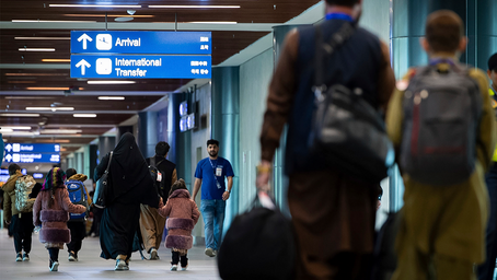 Afghans land in the Philippines for visa processing ahead of resettlement in US