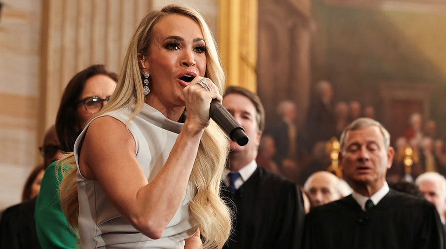 Carrie Underwood performs 'America the Beautiful' at President Trump's inauguration