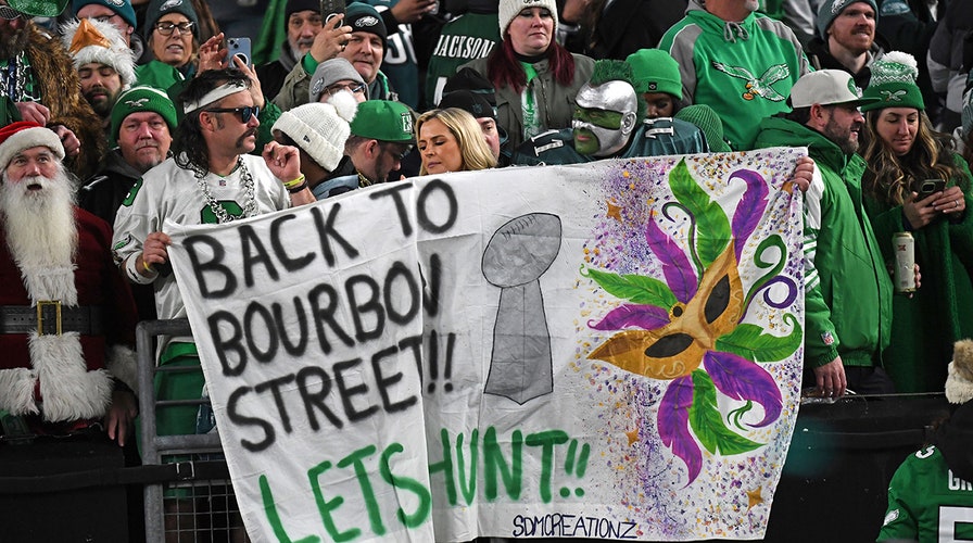 Eagles fans celebrate on Broad Street after team's NFC title win