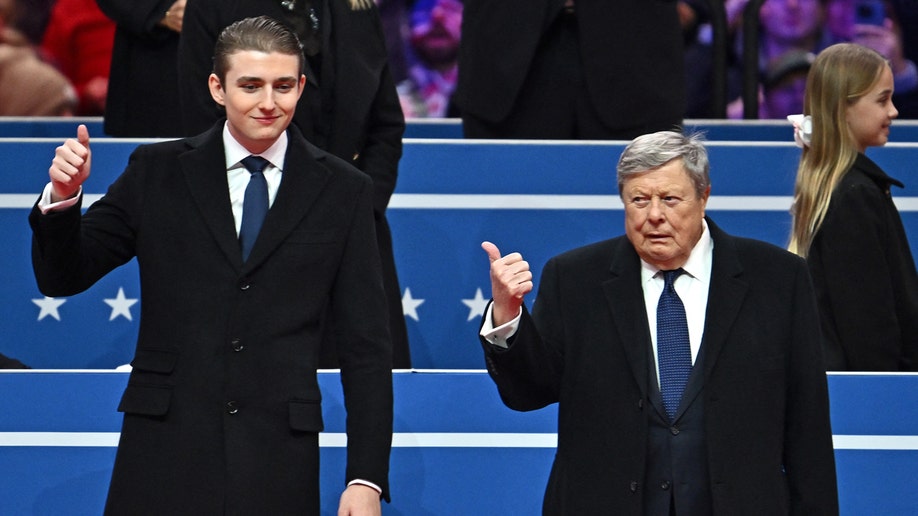 Barron Trump and Viktor Knavs