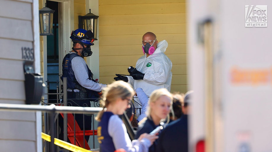 Investigators search the rental home used by Shamsud-Din Jabbar in New Orleans