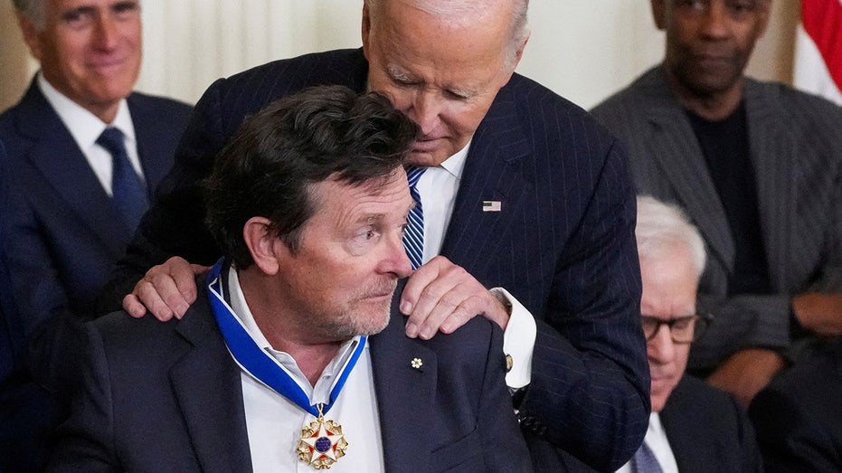 Michael J. Fox honored with Presidential Medal of Freedom for Parkinson’s research efforts