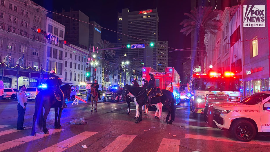 Ten dead and dozens injured after driver plows car into crowd on Bourbon Street, suspect dead