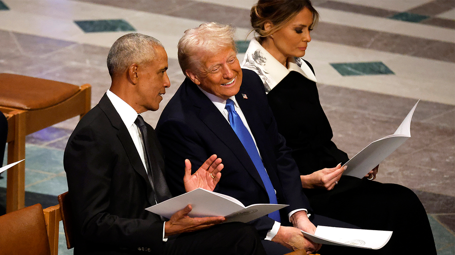 New book reveals what Obama and ‘conqueror’ Trump chatted about in viral moment during Carter’s funeral