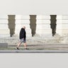 Mark Fetterman seen walking in shorts on the day of Donald Trump's Inauguration