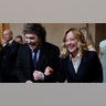 Italian Prime Minister at President Donald Trump's Inauguration