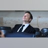 Tesla and SpaceX CEO Elon Musk takes his seat at the inauguration ceremony before Donald Trump is sworn in