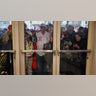 Supporters wait to enter the venue ahead of a U.S. President-elect Donald Trump rally