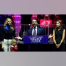 Donald Trump Jr. speaks during a rally for U.S. President-elect Donald Trump