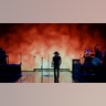 Jason Aldean wearing all black as he performs at the Liberty Ball in honor of President Donald Trump.