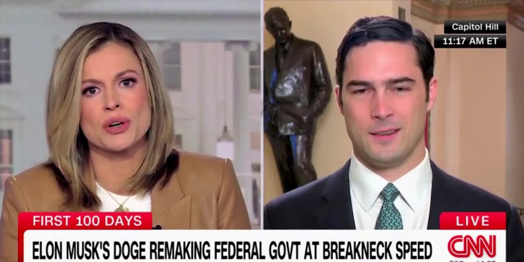 Rep Gill and CNN Anchor Clash Over DOGE and Elon Musk's Role in Government Spending