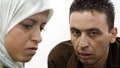 Palestinian militant Ahmed Barghouti, right, and his fianc&eacute; await his sentencing in a military court near Ramallah in the West Bank on July 30, 2003. He ultimately received 13 life sentences for dispatching gunmen who
killed 12 Israelis during the second intifada. Barghouti was among the Palestinian prisoners released by Israel on Saturday, Feb. 15. - Fox News