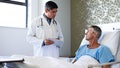 Shot of a doctor having a conversation with a patient lying in a hospital bed - Fox News