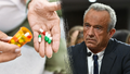 An image of HHS Secretary nominee RFK Jr. juxtaposed next to a bottle of pills made by drug manufacturers. - Fox News