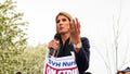 Congresswoman Lori Trahan joined the striking St. Vincent Hospital nurses on the 51st day of their picket line to show her support, Tuesday, April 27, 2021. - Fox News