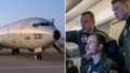 U.S. Navy sailors, assigned to Patrol Squadron (VP) 40, conduct flight operations along the southern border aboard a P-8A Poseidon aircraft on Jan. 31, 2025. - Fox News