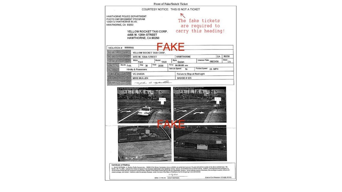 Is your camera ticket a fake? Here’s how to tell