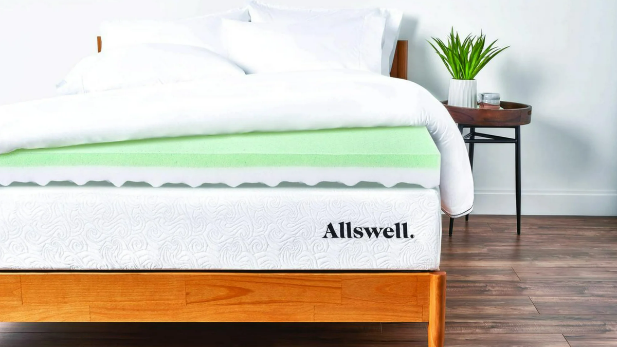 The Allswell 4-inch memory foam ball gives you a deeper contour and support. 