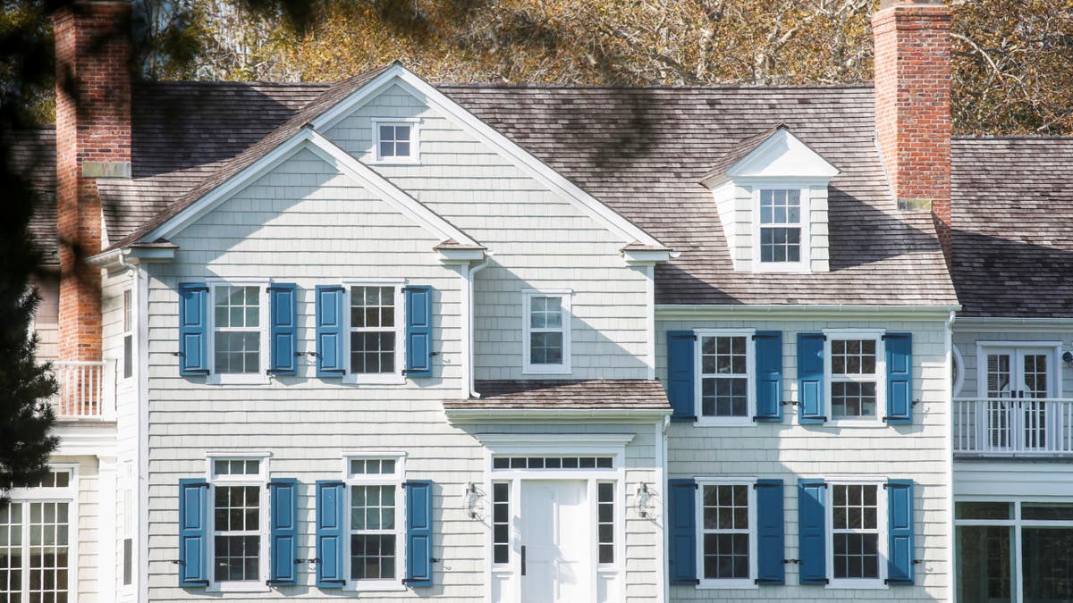 The East Hampton home of actor Alec Baldwin is seen in Amagansett, New York