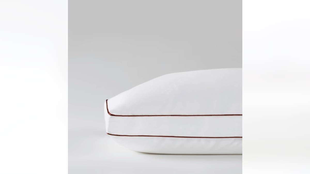 This Saatva Latex pillow combines plush softness with high loft support.