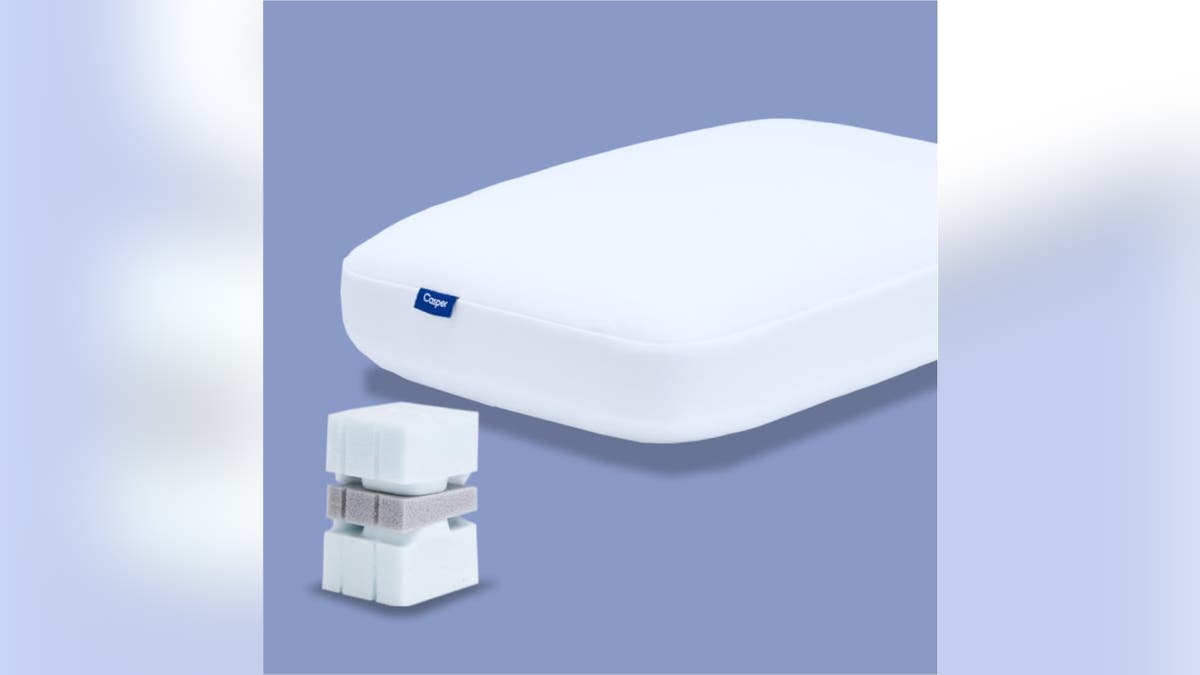 This Casper foam pillow features three layers of memory foam engineered to balance softness and support.