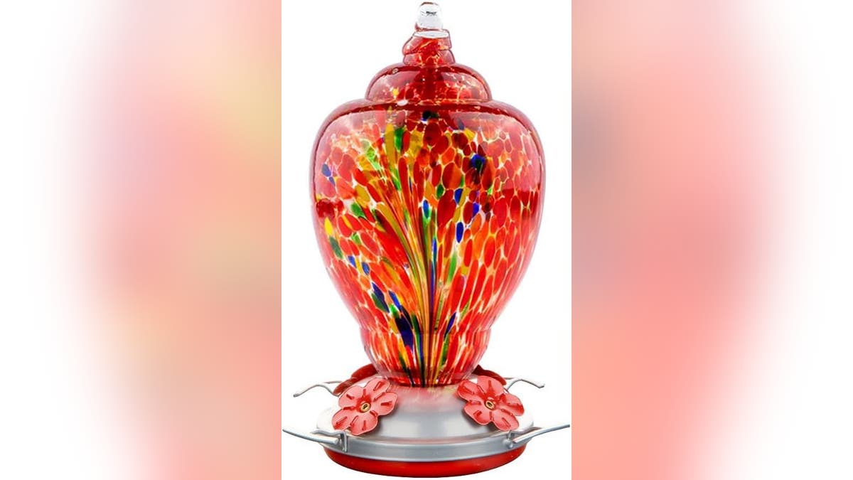 This hummingbird feeder is a work of art.?