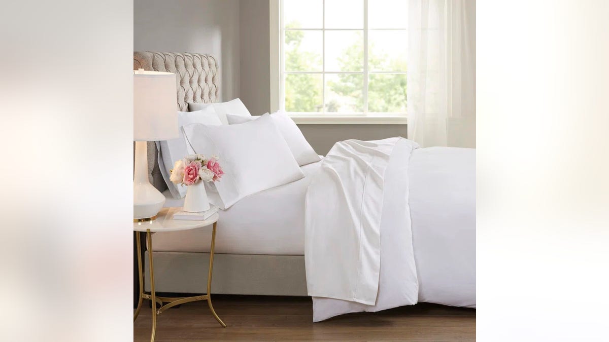 These sheets sheets feature a cooling treatment to help you stay cool.