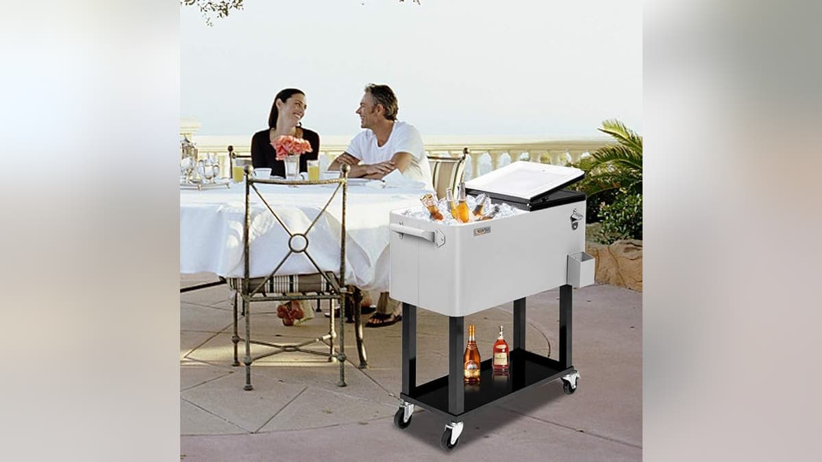 Keep all your drinks extra cold with a rolling cooler.?