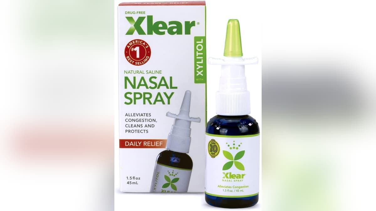 Clear out your nose with a natural nasal spray. 