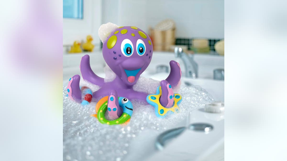 This toy is perfect for bath time. 