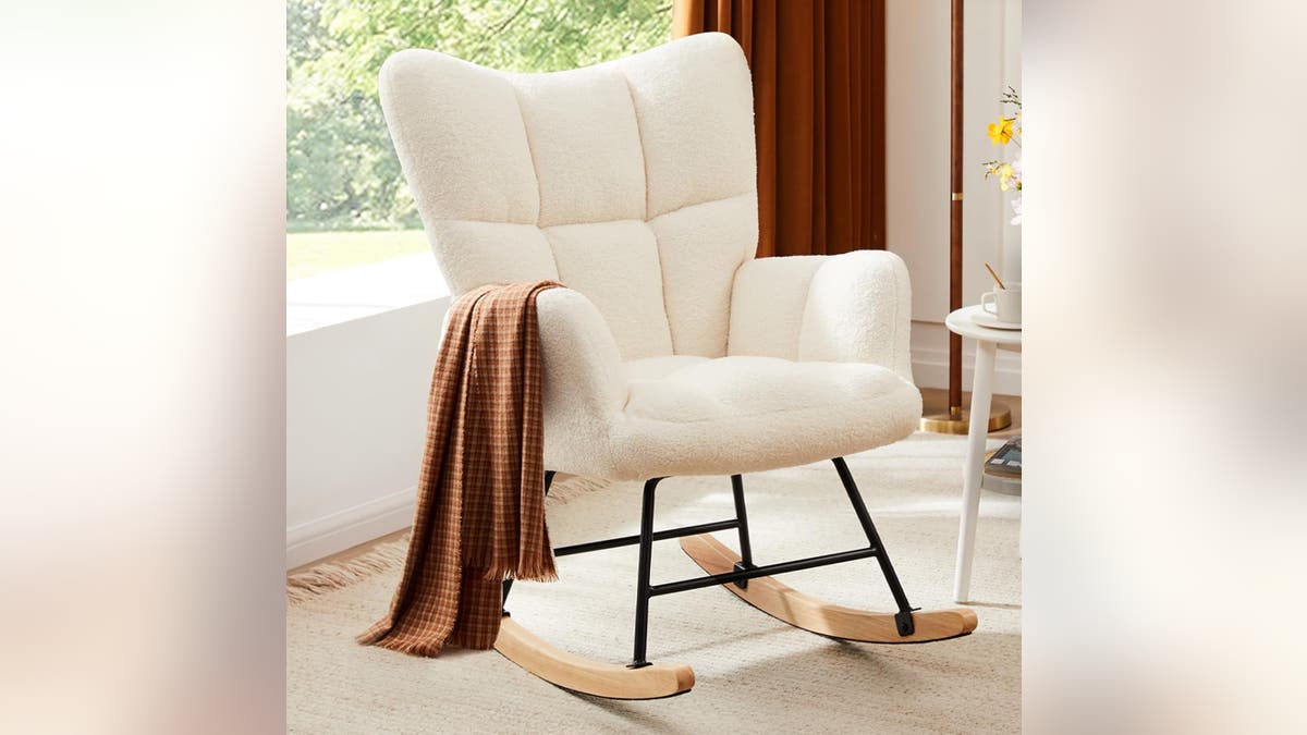 An ultra-soft rocking chair. 