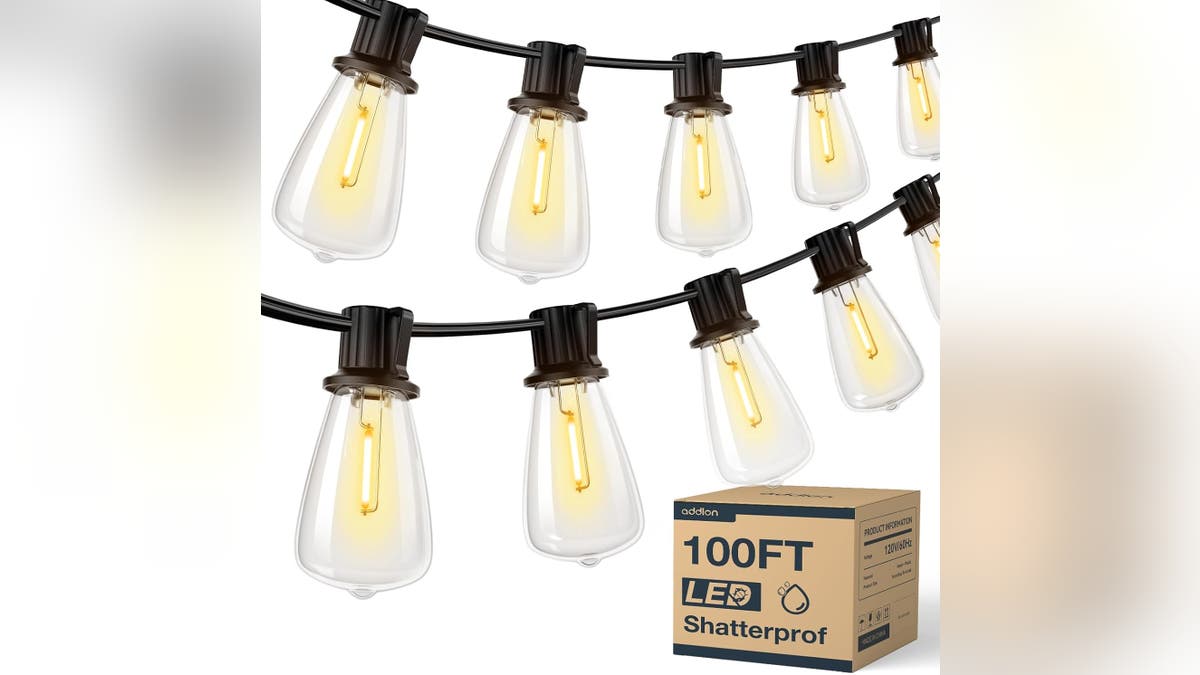 Brighten up your patio with these 100 ft. string lights.?