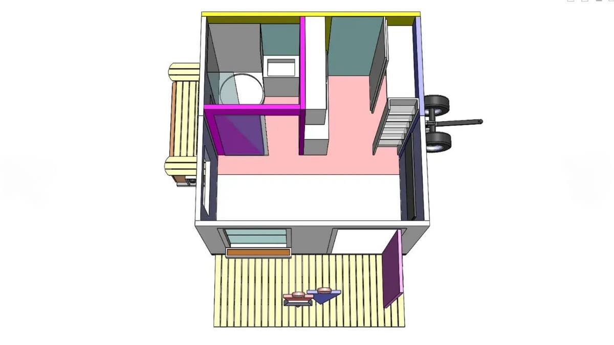 Casa pequeña plegable de $ 20k en una caja que puede configurar en solo 1 hora