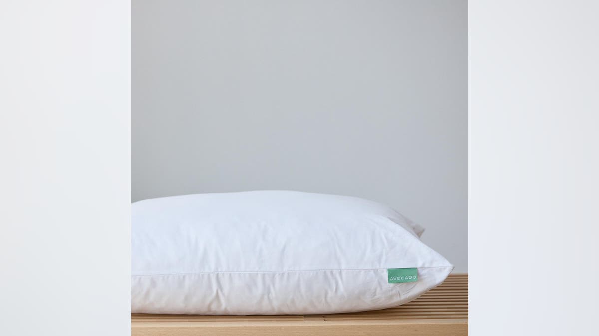 The Avocado Green pillow is an eco-friendly option that provides medium firmness and excellent neck support.