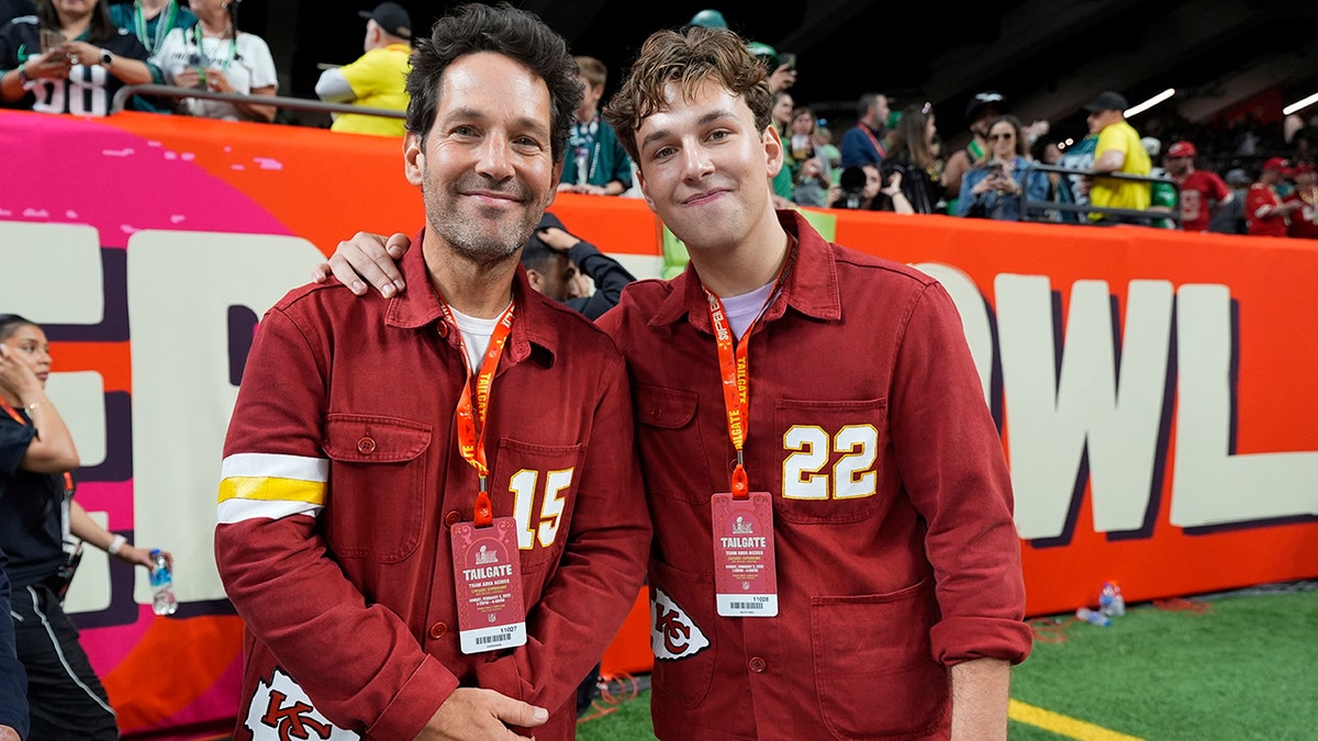 Paul Rudd at the Super Bowl