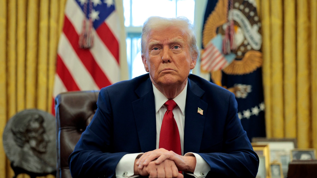 President Trump in an oval office