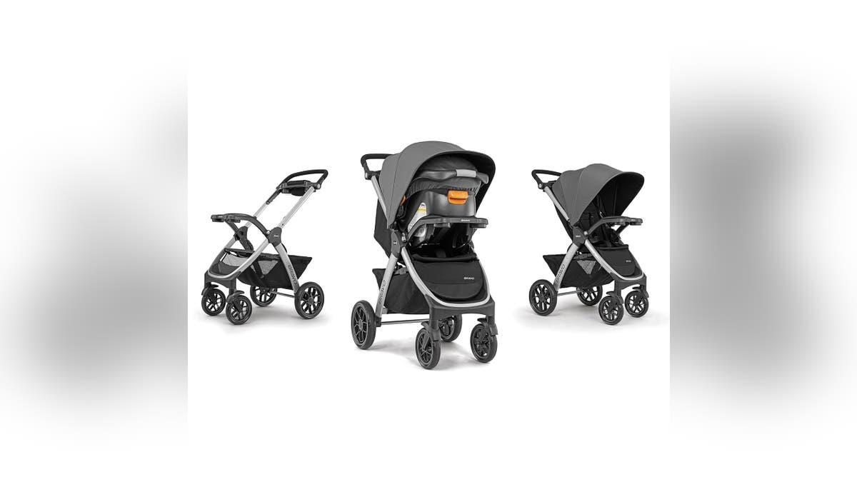 This three-in-one stroller does not need adapters.