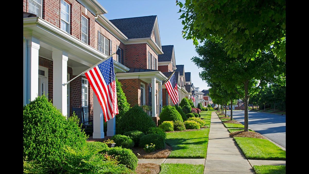 American flags