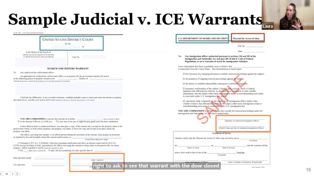 differences in warrants at AOC webinar