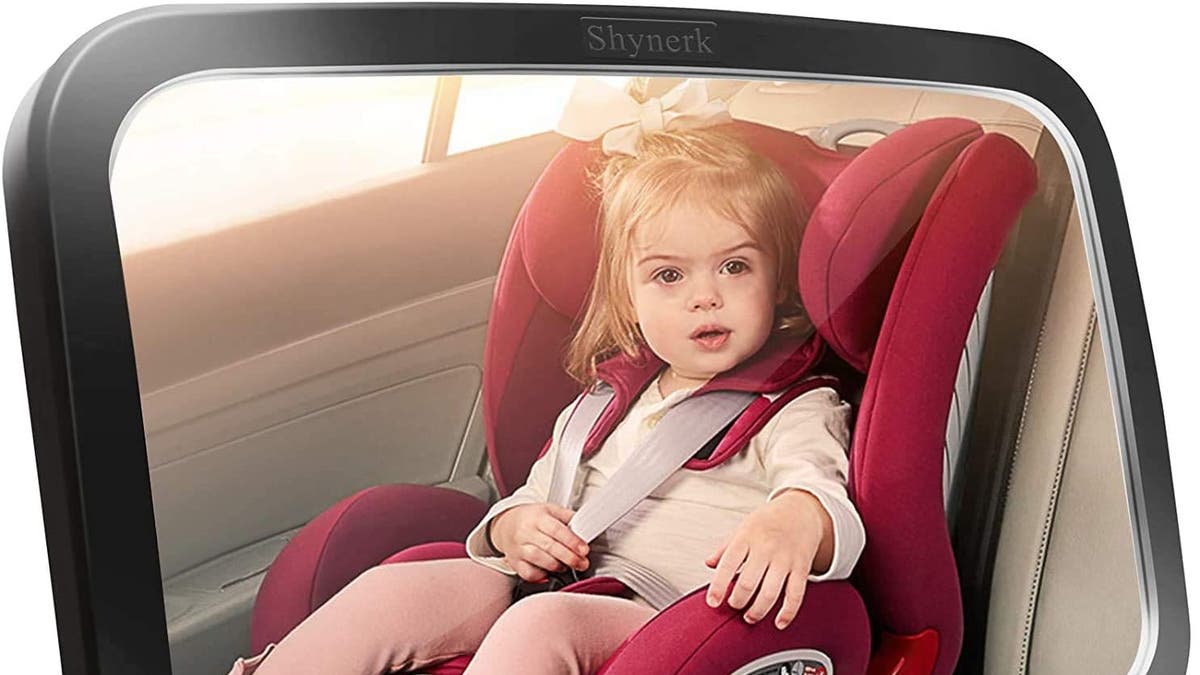 Get a good view of what baby is up to in the back seat with this mirror.