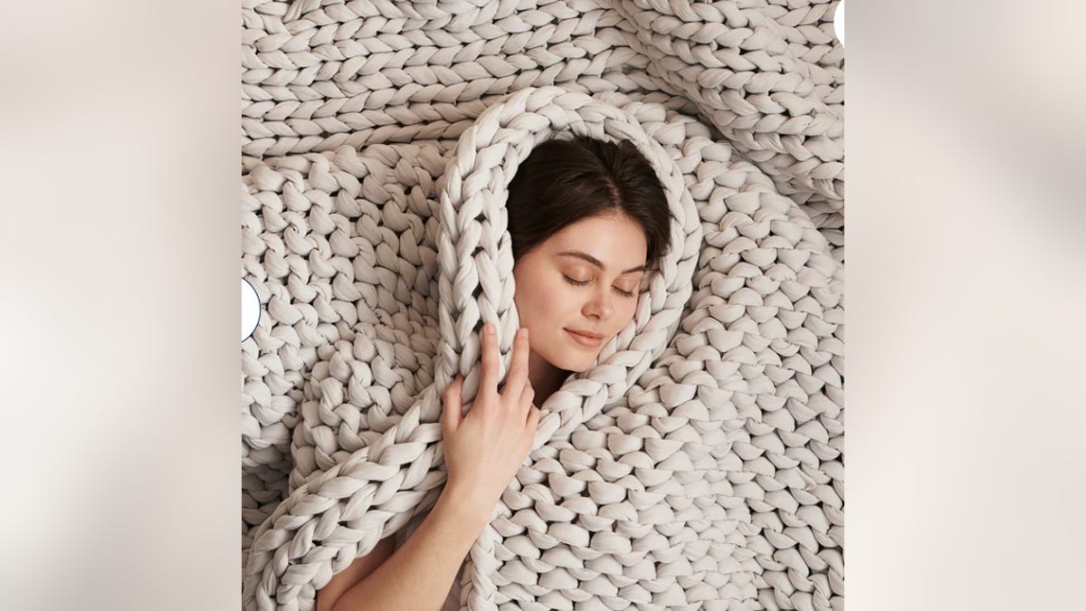 Use a weighted blanket to put pressure on the body.