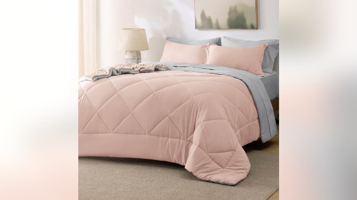 This comforter set will keep you comfortable.