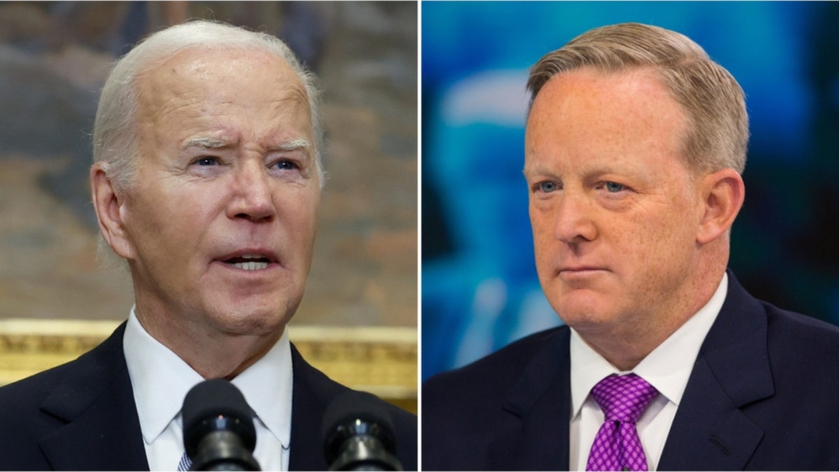 Prezydent Joe Biden i Sean Spicer