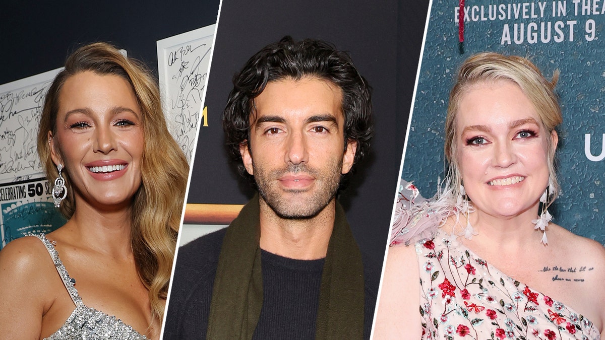 Blake Lively, Justin Baldoni and Colleen Hoover on the red carpet.